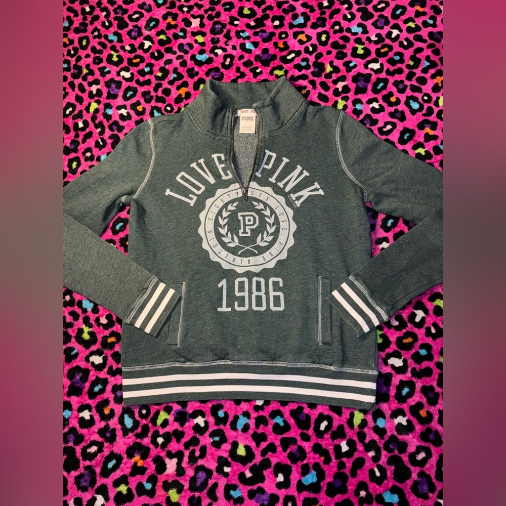 Small PINK Victoria's Secret Green Sweater